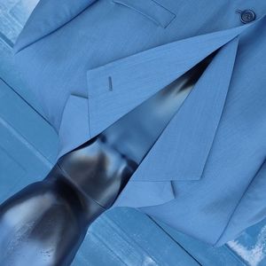 OLEG CASSINI MEN'S VINTAGE PURE WOOL  (3) BUTTON LUXURY BLAZER
